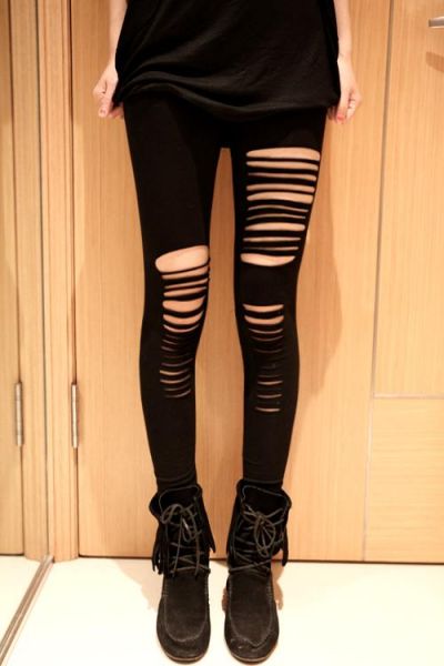 Legging rasgada